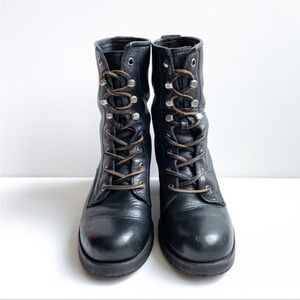 Frye Lucy Lace Up Heeled Boots